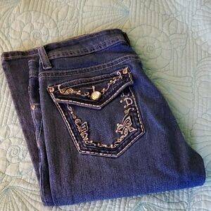 Daniel Embroidered Blue Jeans